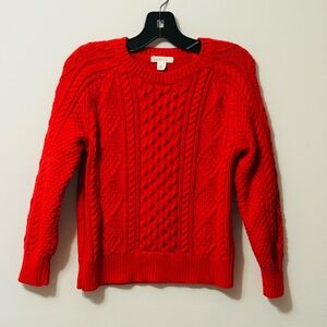 Crewcuts Vibrant Red Knit Sweater